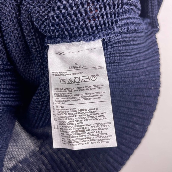 Banana Republic Metallic Navy Blue Boyfriend Cardigan Longline Women's Medium - Picture 5 of 8